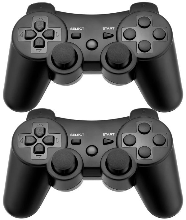 Pair of wireless ps3 controllers